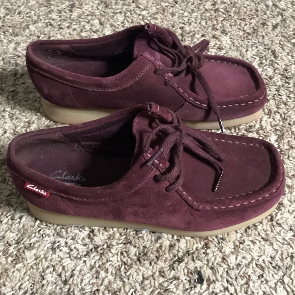 clarks padmora burgundy